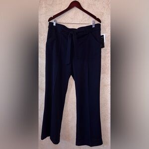 Soho Flare Deep Blue Belted Pants